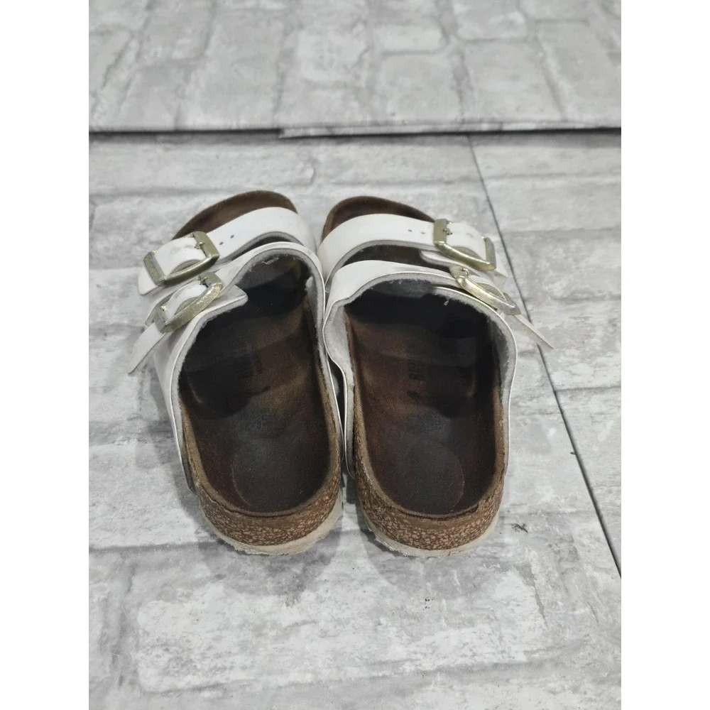 Birkenstock Kids Arizona White Sandal Size 30 (US 12 to 12.5) Double Strap White
